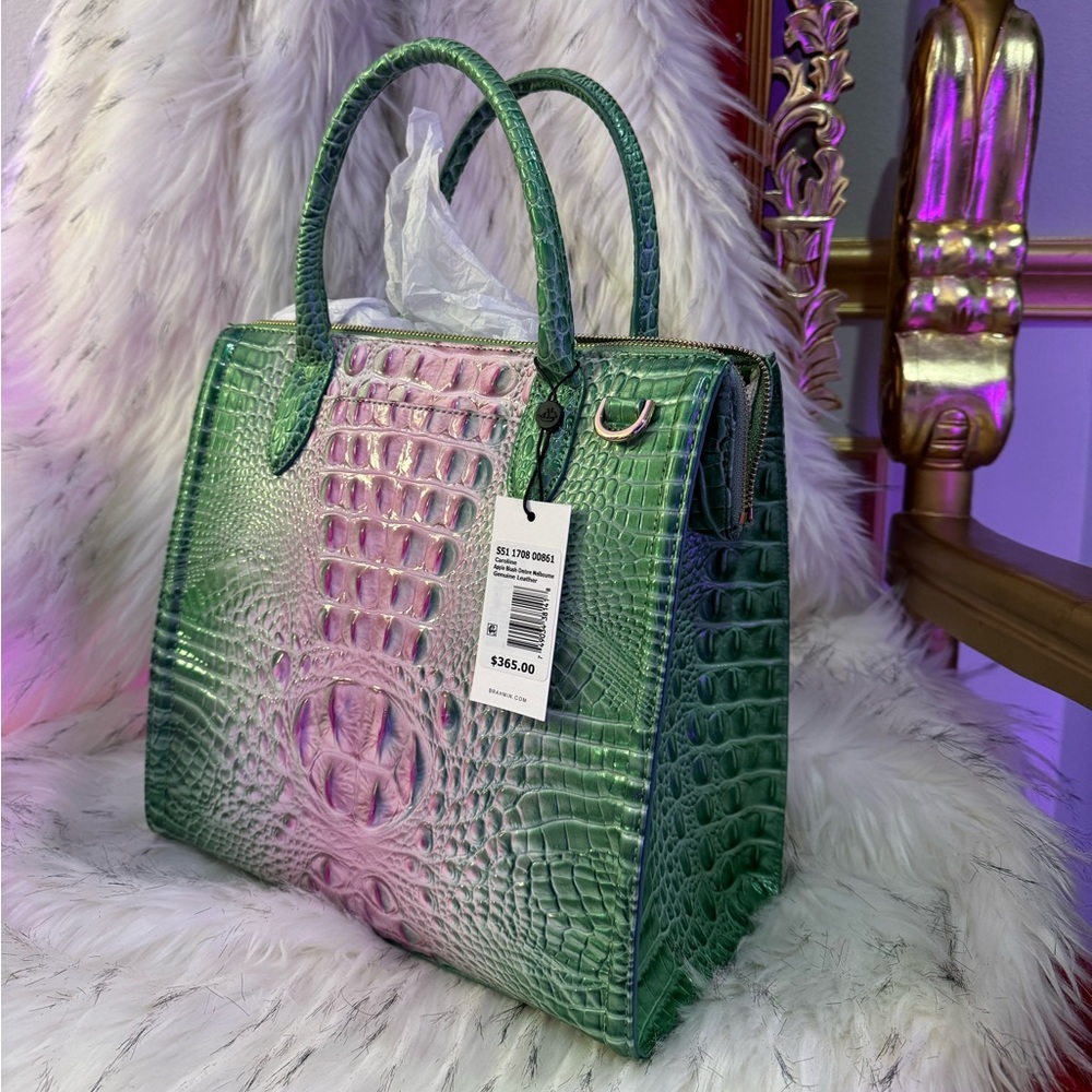 Authentic Brand Brahmin Apple Blush ombré Genuine Leather